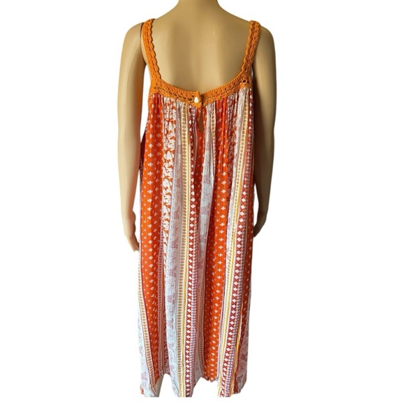 Raga Sun Strappy Dress Sun Canyon Metallic Tank Dress Size M - Picture 2 of 13